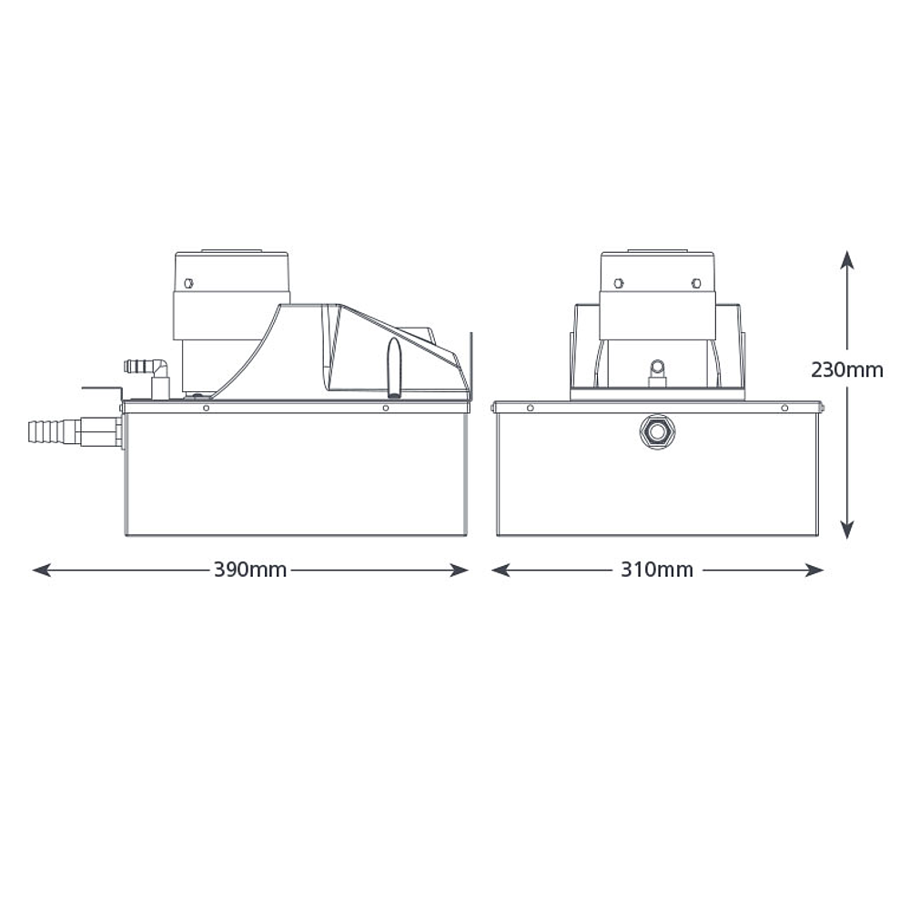 MACERATOR INOX avec bac de 10